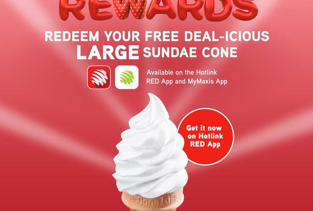 McDonalds Free Sundae Cone With Maxis