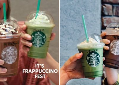 Starbucks 2nd cup of Frappuccino for only RM8 on Every Wednesday